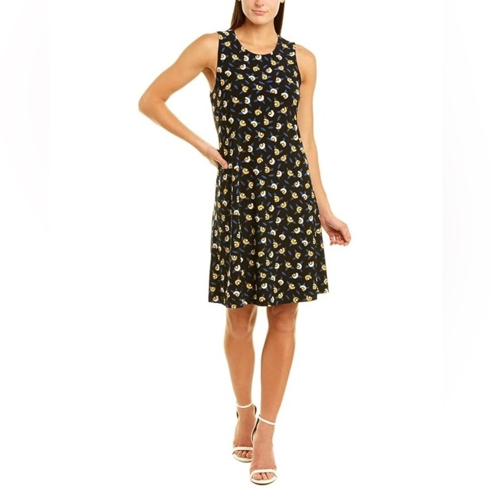 Anne Klein Floral Swing Dress Size Large NEW